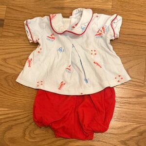 Nautical Themed Kids Shirt and Shorts Set